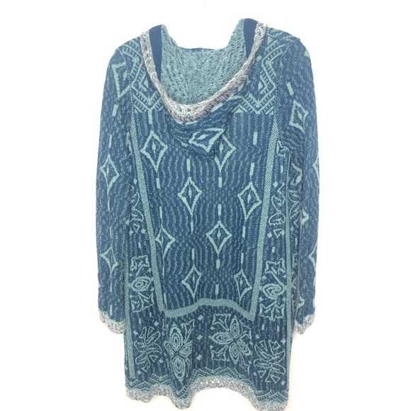 Free People Kai Pom Pom Hooded Cardigan Size XS - Picture 3 of 10